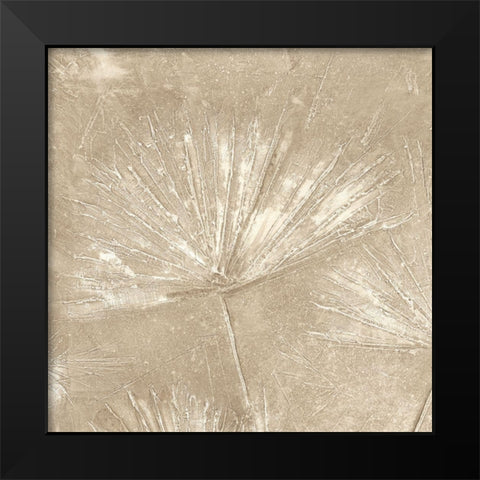 Golden Fall Leaves II Black Modern Wood Framed Art Print by Woods, Maya