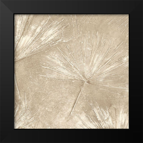 Golden Fall Leaves III Black Modern Wood Framed Art Print by Woods, Maya