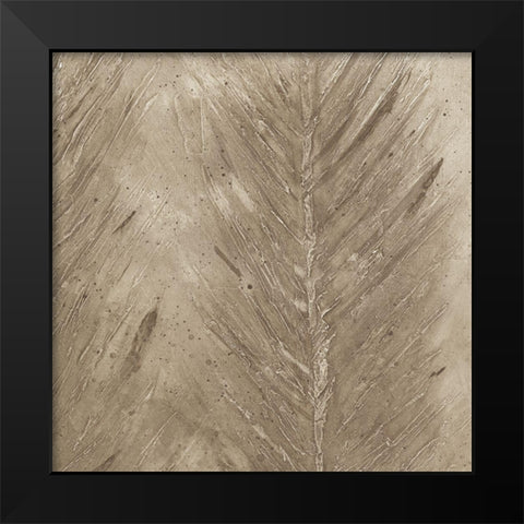 Golden Feathers III Black Modern Wood Framed Art Print by Woods, Maya