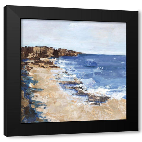 West Coast I  Black Modern Wood Framed Art Print by Woods, Maya