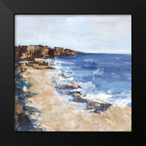 West Coast I  Black Modern Wood Framed Art Print by Woods, Maya