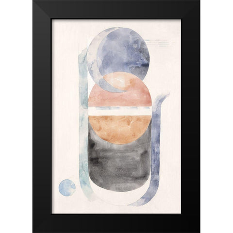 Space Galaxy I  Black Modern Wood Framed Art Print by Woods, Maya