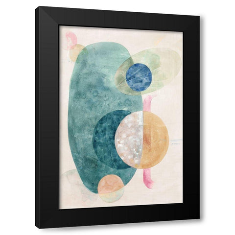 Nebula I  Black Modern Wood Framed Art Print with Double Matting by Woods, Maya