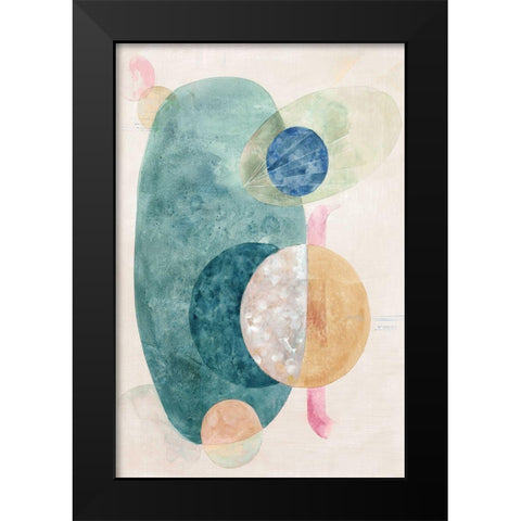 Nebula I  Black Modern Wood Framed Art Print by Woods, Maya