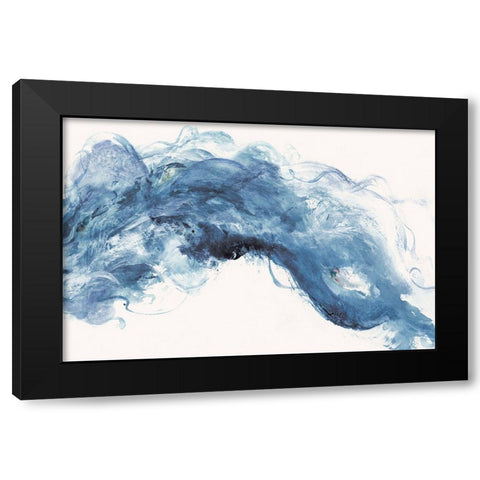 Blue Haze  Black Modern Wood Framed Art Print with Double Matting by Woods, Maya