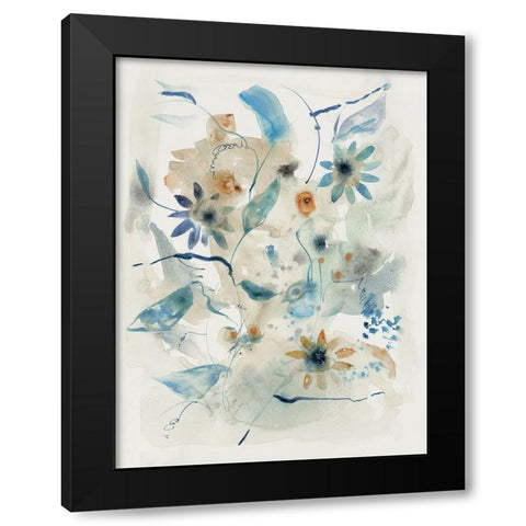 Woodland Flora I  Black Modern Wood Framed Art Print by Woods, Maya