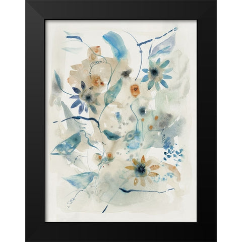 Woodland Flora I  Black Modern Wood Framed Art Print by Woods, Maya