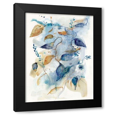 Woodland Flora II  Black Modern Wood Framed Art Print with Double Matting by Woods, Maya