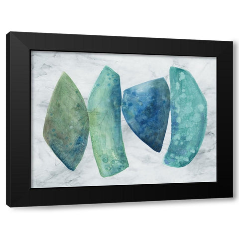 Rotating Form Black Modern Wood Framed Art Print with Double Matting by Woods, Maya