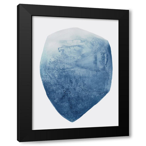 Luminous Blue I  Black Modern Wood Framed Art Print by Woods, Maya