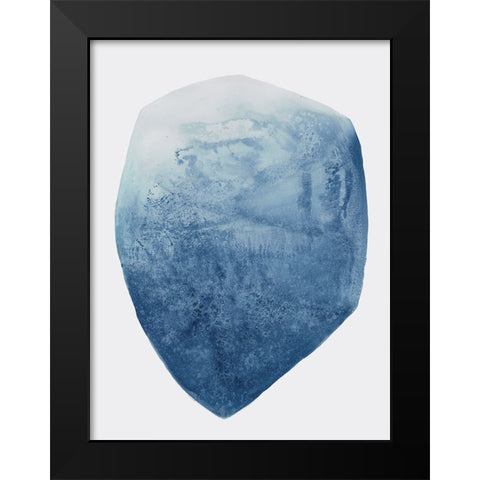 Luminous Blue I  Black Modern Wood Framed Art Print by Woods, Maya