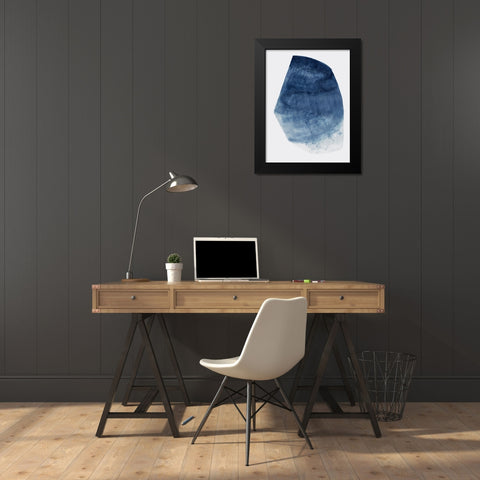 Luminous Blue II  Black Modern Wood Framed Art Print by Woods, Maya
