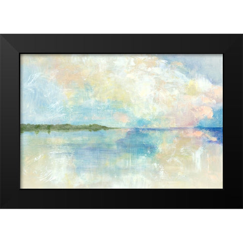 Spring Clouds I Black Modern Wood Framed Art Print by Woods, Maya
