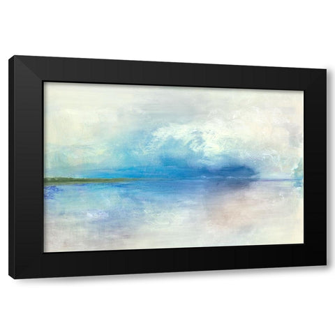 Spring Clouds II Black Modern Wood Framed Art Print by Woods, Maya
