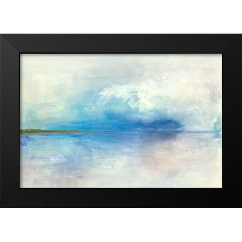 Spring Clouds II Black Modern Wood Framed Art Print by Woods, Maya