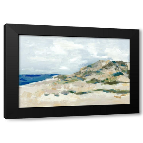 Sunny Beach Dune Black Modern Wood Framed Art Print with Double Matting by Woods, Maya