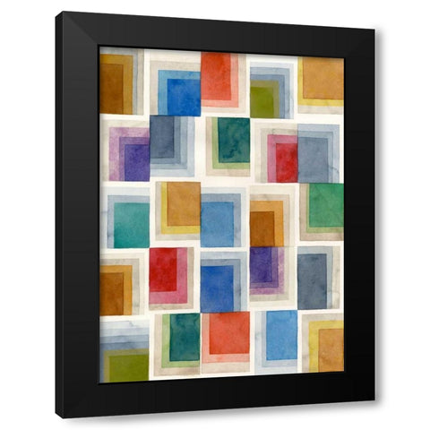 Downtown I Black Modern Wood Framed Art Print with Double Matting by Galapon, Nikki