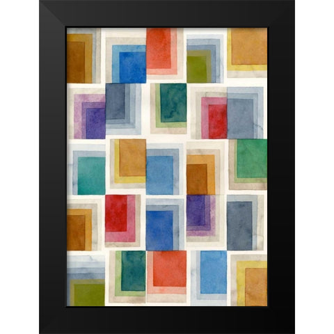 Downtown I Black Modern Wood Framed Art Print by Galapon, Nikki