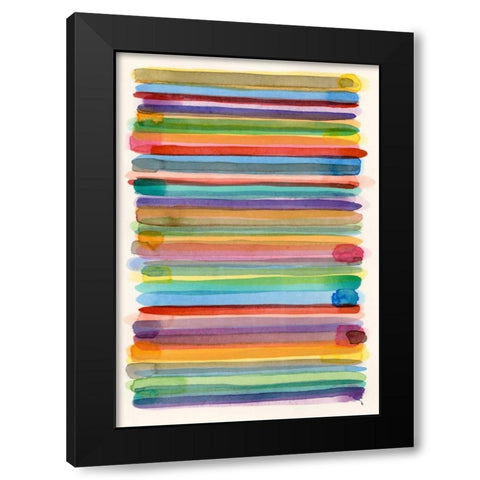 Downtown II Black Modern Wood Framed Art Print with Double Matting by Galapon, Nikki