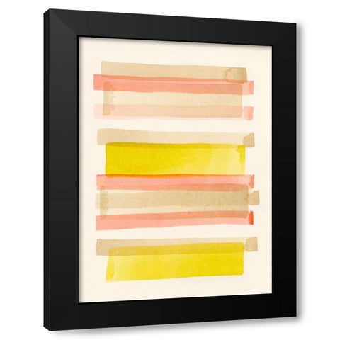 Tango II Black Modern Wood Framed Art Print with Double Matting by Galapon, Nikki