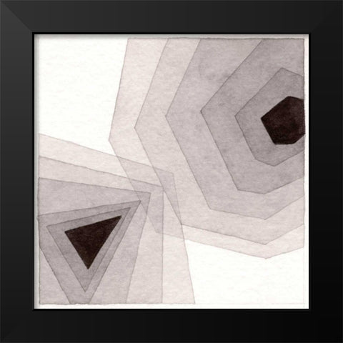 Meld I Black Modern Wood Framed Art Print by Nikki Galapon