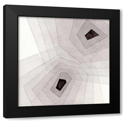 Meld IV  Black Modern Wood Framed Art Print by Galapon, Nikki