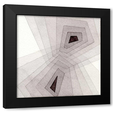 Meld VII  Black Modern Wood Framed Art Print by Galapon, Nikki
