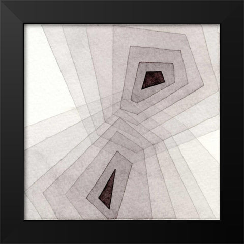 Meld VII  Black Modern Wood Framed Art Print by Galapon, Nikki