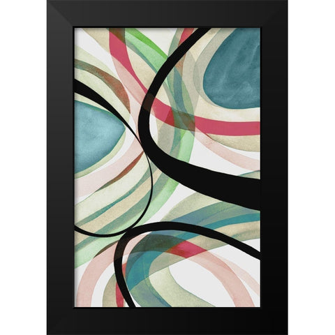 Summer Twist I  Black Modern Wood Framed Art Print by Galapon, Nikki