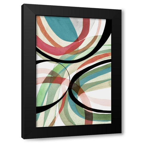 Summer Twist II Black Modern Wood Framed Art Print by Galapon, Nikki