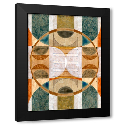 Geometric Dreams II  Black Modern Wood Framed Art Print by Galapon, Nikki
