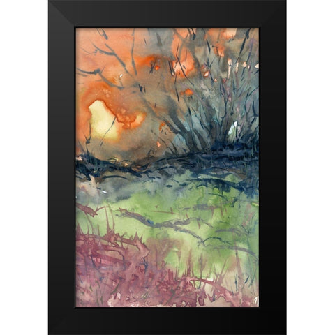 Morning Rays Black Modern Wood Framed Art Print by Noble, Randy