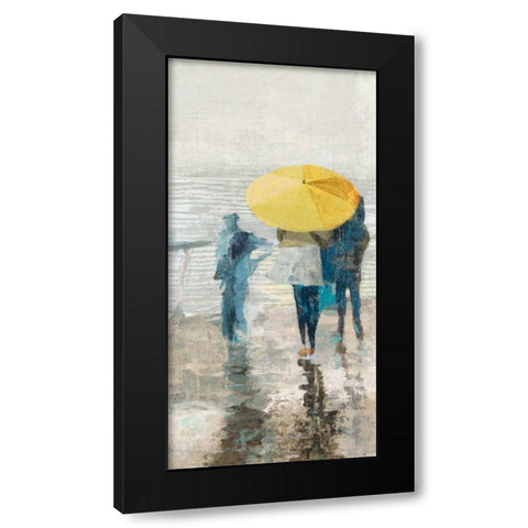 Umbrellas II Black Modern Wood Framed Art Print by Ciulini, Andrea