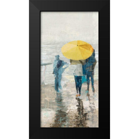 Umbrellas II Black Modern Wood Framed Art Print by Ciulini, Andrea