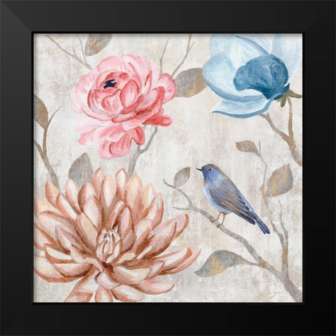 Blossoming Buds II Black Modern Wood Framed Art Print by Ciullini, Andrea