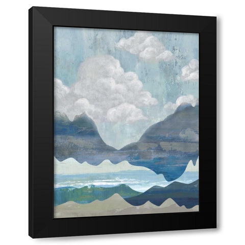 Cloudy Mountains I Black Modern Wood Framed Art Print by Ciullini, Andrea