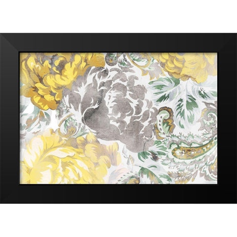 Chrysanthemum Garden I  Black Modern Wood Framed Art Print by Egan, N.H.