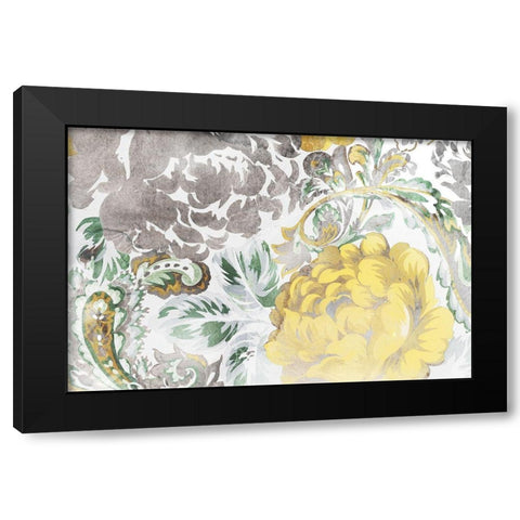Chrysanthemum Garden II  Black Modern Wood Framed Art Print with Double Matting by Egan, N.H.