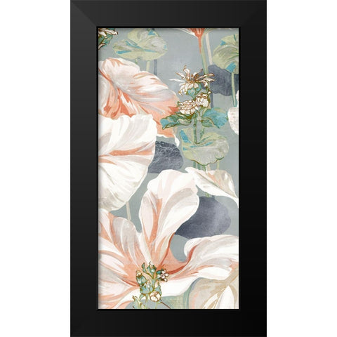 Flora I Black Modern Wood Framed Art Print by Egan, N.H.