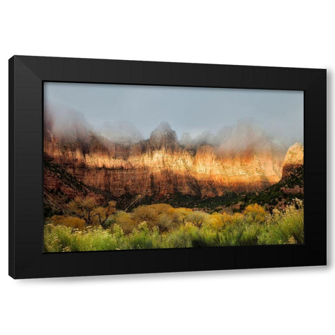 Sun Streaking  Black Modern Wood Framed Art Print with Double Matting by Frates, Nicki