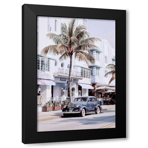 Miami Beach Park Central Hotel  Black Modern Wood Framed Art Print with Double Matting by Haase, Andrea