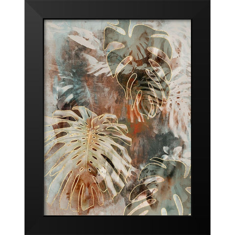 Monstera Jungle II Black Modern Wood Framed Art Print by Haase, Andrea