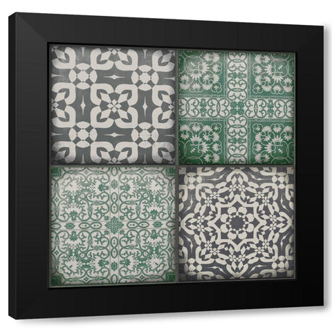 Kitchen Tiles IÂ  Black Modern Wood Framed Art Print by Haase, Andrea