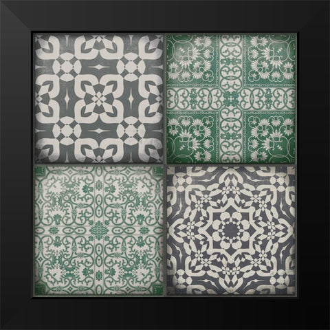 Kitchen Tiles IÂ  Black Modern Wood Framed Art Print by Haase, Andrea