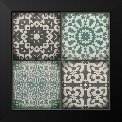 Kitchen Tiles II  Black Modern Wood Framed Art Print by Haase, Andrea