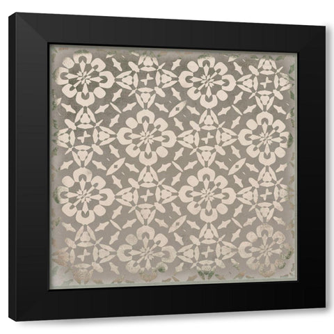 Beige Kitchen Tiles I  Black Modern Wood Framed Art Print by Haase, Andrea