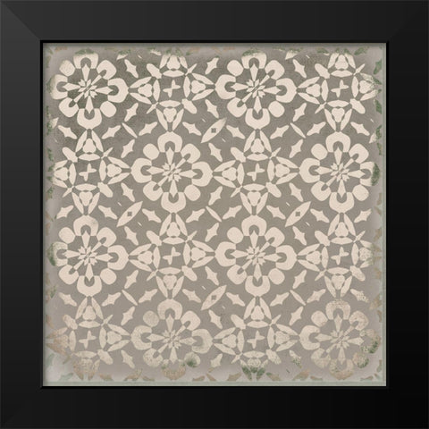 Beige Kitchen Tiles I  Black Modern Wood Framed Art Print by Haase, Andrea