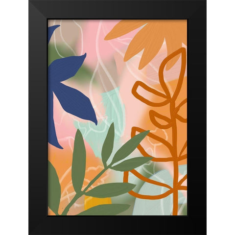 Summer Jungle I  Black Modern Wood Framed Art Print by Haase, Andrea
