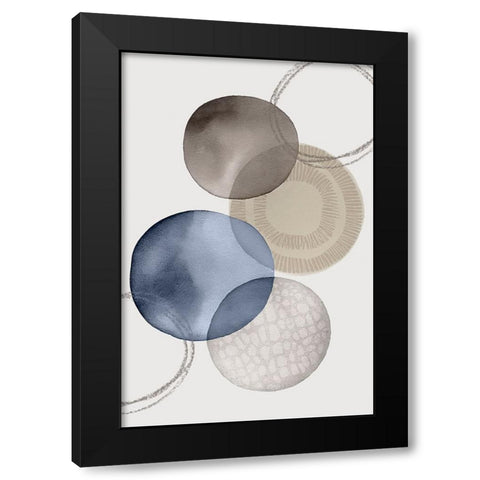 Modern Zen I Black Modern Wood Framed Art Print with Double Matting by Haase, Andrea