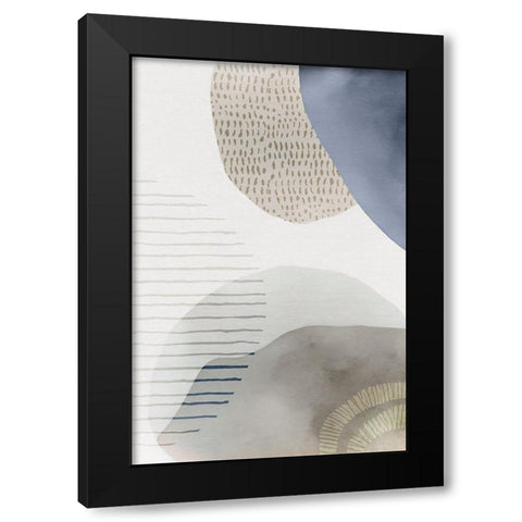 Modern Zen II Black Modern Wood Framed Art Print with Double Matting by Haase, Andrea